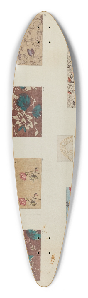 Charlotte Winter - Textiles in Patchwork Quilt 39.3 inch art pintail longboard deck