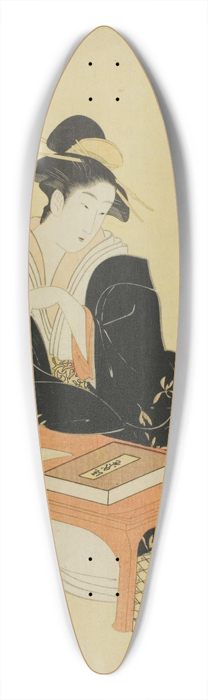 Chbunsai Eishi - An Elegant Parody of the Six Poetic Immortals (Furyu yatsushi rokkasen); The Priest Kisen 39.3 inch art pintail longboard deck