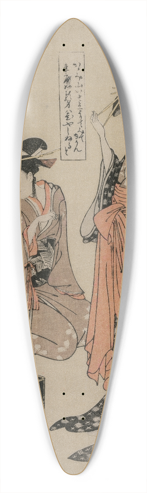 Chbunsai Eishi - Kuronushi from the series The New Six Immortal Poets 39.3 inch art pintail longboard deck