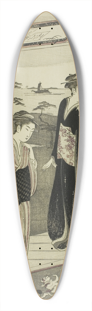 Chbunsai Eishi - Suma, from the series A Fashionable Parody of the Tale of Genji (Furyu yatsushi Genji) 39.3 inch art pintail longboard deck