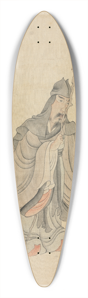 Chen Hongshou - Portrait of Tao Yuanming 39.3 inch art pintail longboard deck