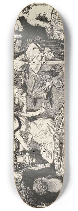 Byam Shaw - II Decamerone; A Tale from Boccaccio 8.25 inch art skate deck