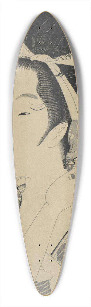 Chokosai Eisho - Three Beauties of Our Time (Tosei san bijin) 39.3 inch art pintail longboard deck