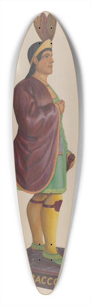 Chris Makrenos - Cigar Store Indian 39.3 inch art pintail longboard deck