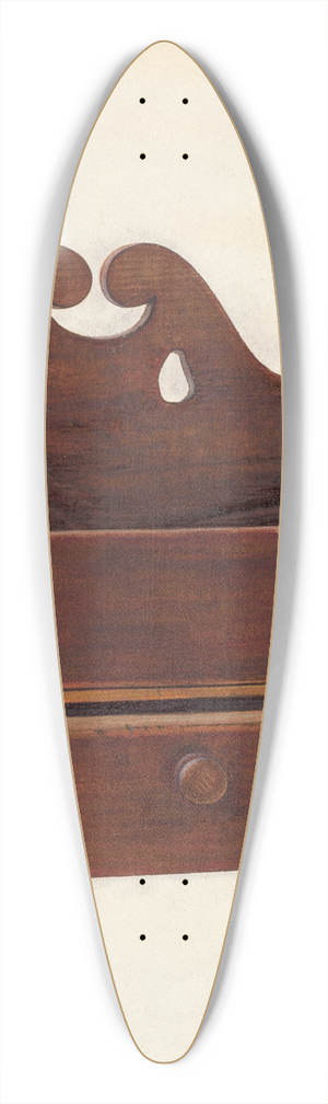 Chris Makrenos - Comb Box 39.3 inch art pintail longboard deck