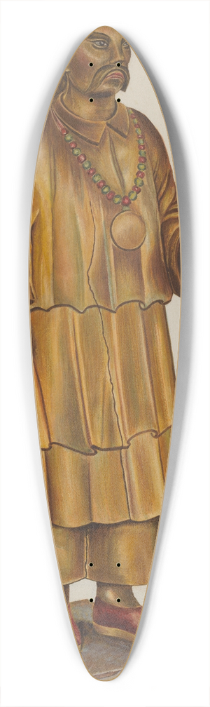 Chris Makrenos - Tea Store Figure 39.3 inch art pintail longboard deck