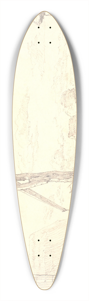 Christen Kbke - Brndvippe i en bondegrd, solskin 39.3 inch art pintail longboard deck