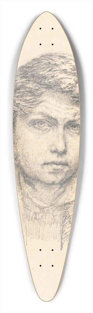 Christen Kbke - Kunstnerens selvportrt 39.3 inch art pintail longboard deck Christen Kbke - Kunstnerens selvportrt 39.3 inch art pintail longboard deck