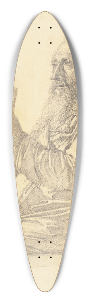 Christen Kbke - Portrt af en gammel polsk jde 39.3 inch art pintail longboard deck