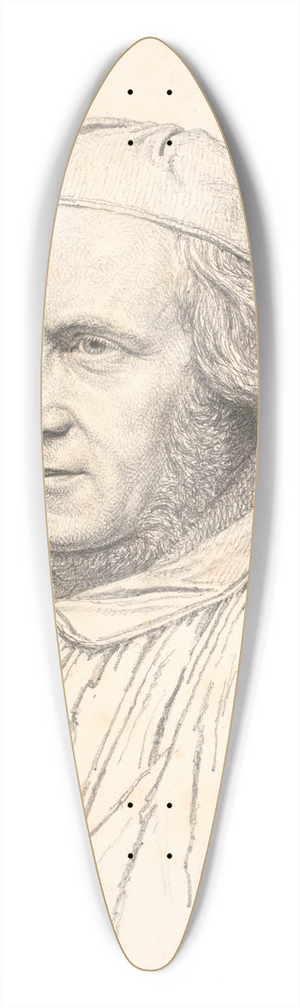Christen Kbke - Portrt af H.W.Bissen (1798-1868) 39.3 inch art pintail longboard deck