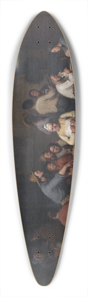 Christian Andreas Schleisner - En scene i vrtshuset Brokkensbod 39.3 inch art pintail longboard deck