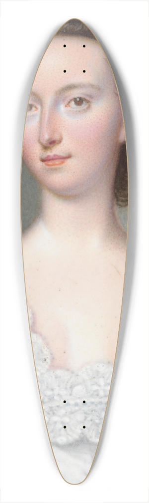 Christian Friedrich Zincke - A Lady of the Booth Family 39.3 inch art pintail longboard deck