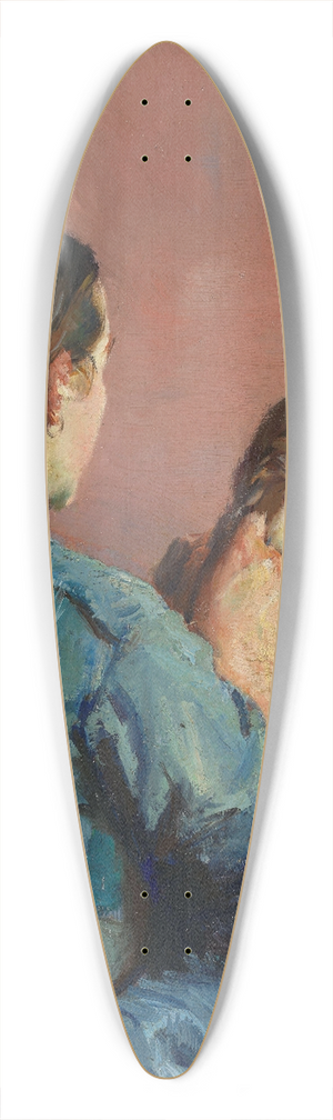 Christian Krohg - Braiding her Hair 39.3 inch art pintail longboard deck