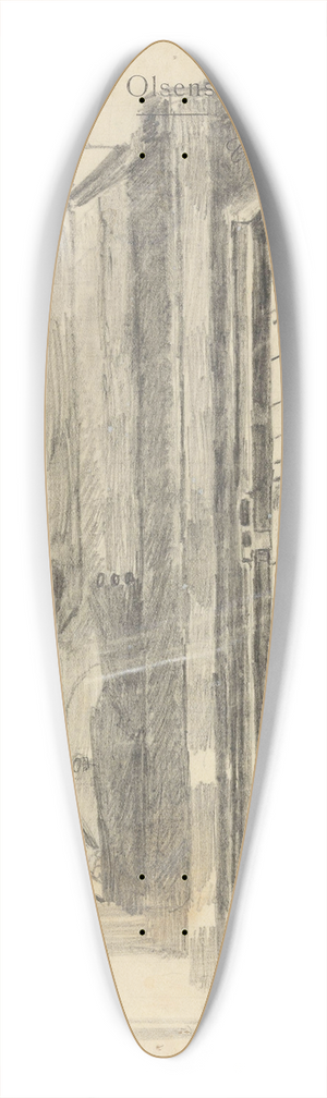 Christian Krohg - Btinterir 39.3 inch art pintail longboard deck