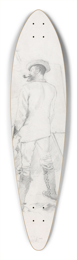 Christian Krohg - Edvard Diriks 39.3 inch art pintail longboard deck