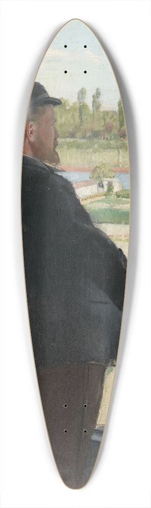 Christian Krohg - Portrait of the Swedish Painter Karl Nordstrm 39.3 inch art pintail longboard deck