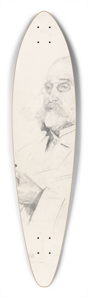 Christian Krohg - Reinholdt Boll 39.3 inch art pintail longboard deck