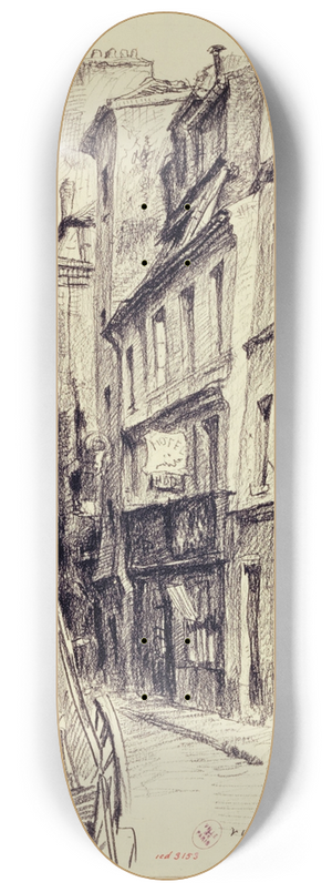 Camille Bourget - Rue des tuves Saint-Martin 8.25 inch art skate deck