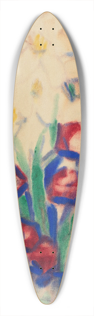 Christian Rohlfs - Blumenstillleben 39.3 inch art pintail longboard deck
