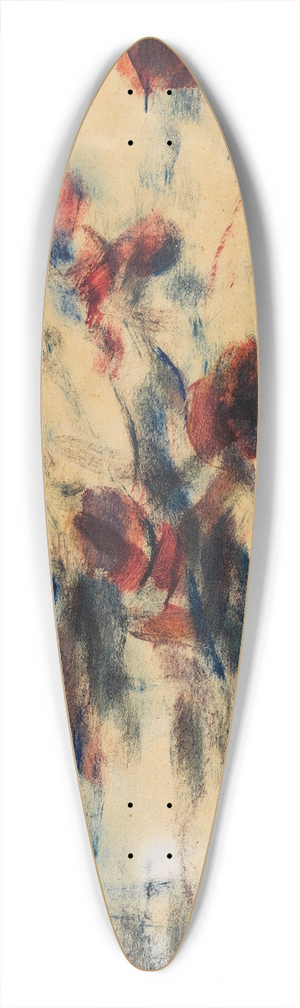 Christian Rohlfs - Feldmohn in blauer Vase 39.3 inch art pintail longboard deck