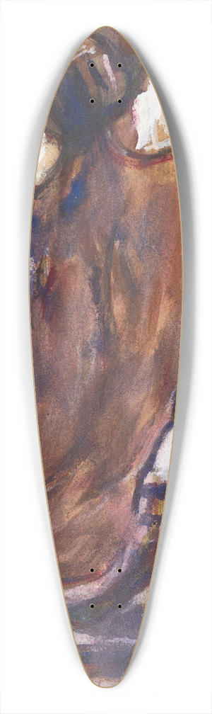 Christian Rohlfs - Female nude, seen from behind. 39.3 inch art pintail longboard deck
