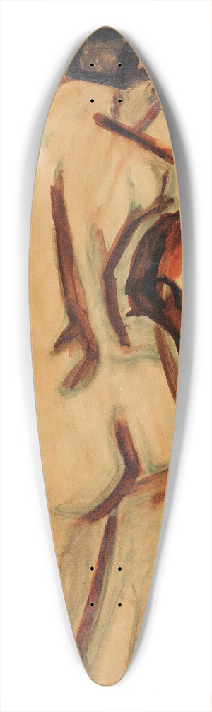 Christian Rohlfs - Stehender weiblicher Rckenakt 39.3 inch art pintail longboard deck