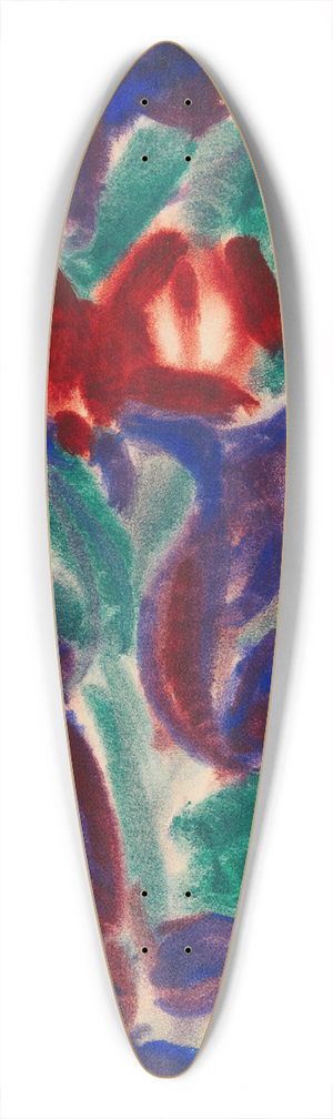 Christian Rohlfs - Tulpen 39.3 inch art pintail longboard deck