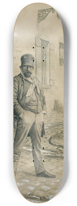 Camille Flix Bellanger - Louvrier parisien 8.25 inch art skate deck