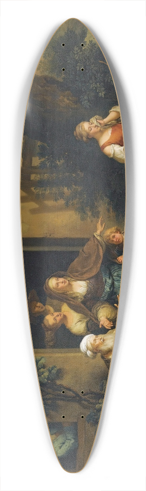 Christian Wilhelm Ernst Dietrich - Abraham Expelling Hagar 39.3 inch art pintail longboard deck