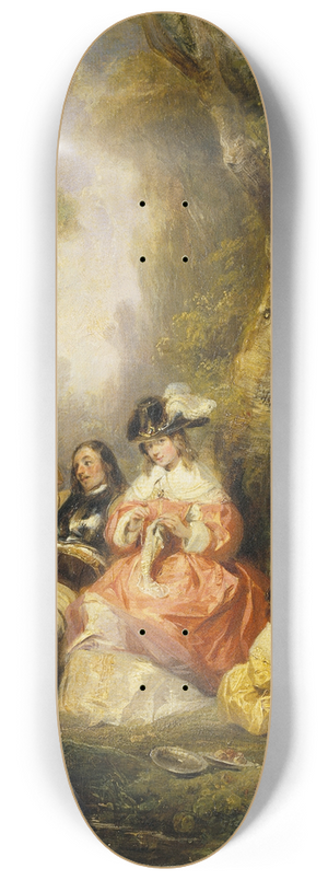 Camille-Joseph-Etienne Roqueplan - Summer Pleasures 8.25 inch art skate deck