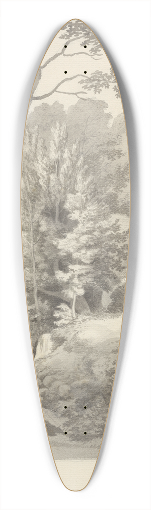 Christoffer Wilhelm Eckersberg - Djvleklften i Liselunds have p Mn 39.3 inch art pintail longboard deck