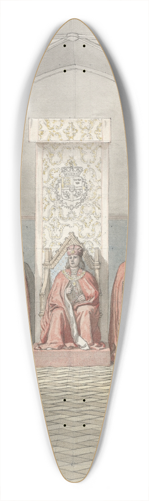 Christoffer Wilhelm Eckersberg - Elefantordenens Indstiftelse 39.3 inch art pintail longboard deck Christoffer Wilhelm Eckersberg - Elefantordenens Indstiftelse 39.3 inch art pintail longboard deck