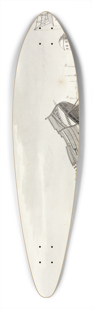 Christoffer Wilhelm Eckersberg - Englndernes Sidste Dd I Kbenhavn 39.3 inch art pintail longboard deck