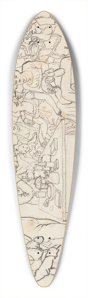 Christoffer Wilhelm Eckersberg - En videnskabelig demonstration 39.3 inch art pintail longboard deck