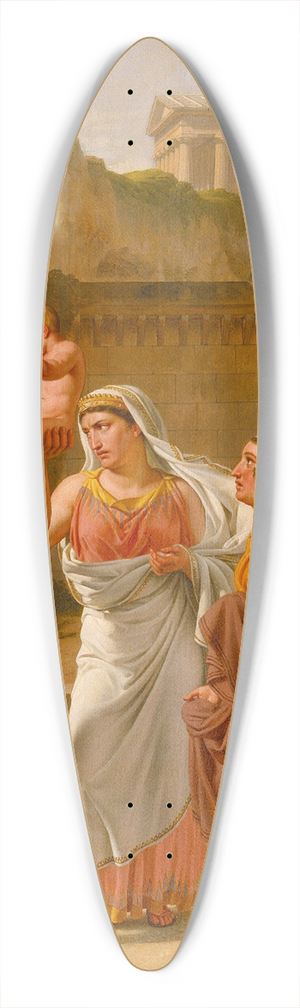 Christoffer Wilhelm Eckersberg - Hectors Farewell To Andromache 39.3 inch art pintail longboard deck Christoffer Wilhelm Eckersberg - Hectors Farewell To Andromache 39.3 inch art pintail longboard deck