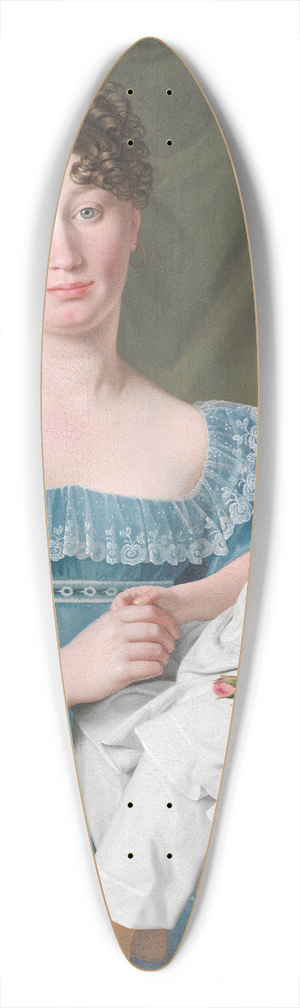 Christoffer Wilhelm Eckersberg - Portrait of a Noblewoman Sophie Hedvig Lvenskiold and her Three-Year-Old Daughter 39.3 inch art pintail longboard deck
