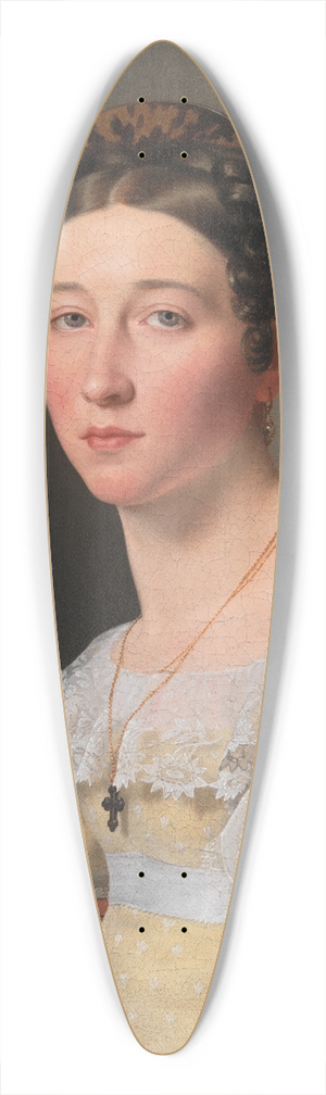 Christoffer Wilhelm Eckersberg - Portrait of Emilie Henriette Massmann, Betrothed of Frederik Wilhelm Caspar von Benzon 39.3 inch art pintail longboard deck