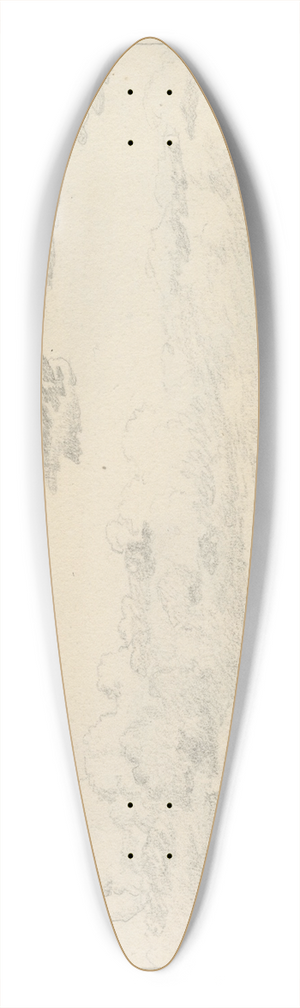 Christoffer Wilhelm Eckersberg - Studie af skyer over havet 39.3 inch art pintail longboard deck