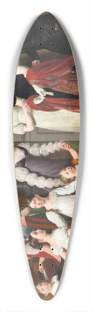 Christoffer Wilhelm Eckersberg - The Nathanson Family 39.3 inch art pintail longboard deck