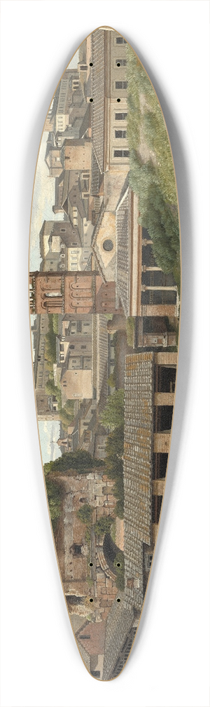 Christoffer Wilhelm Eckersberg - View of the Cloaca Maxima,Rome 39.3 inch art pintail longboard deck