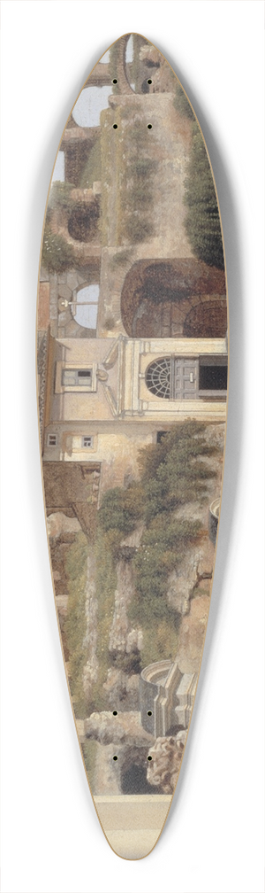 Christoffer Wilhelm Eckersberg - View of the Interior of the Colosseum 39.3 inch art pintail longboard deck Christoffer Wilhelm Eckersberg - View of the Interior of the Colosseum 39.3 inch art pintail longboard deck