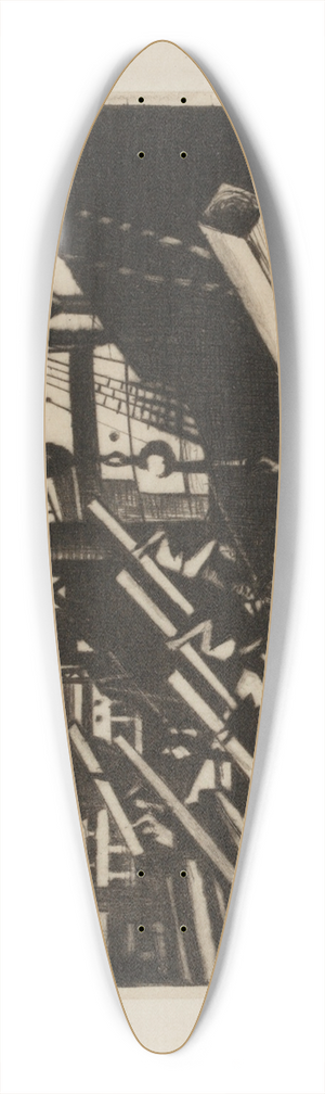 Christopher R. W. Nevinson - Southampton 39.3 inch art pintail longboard deck