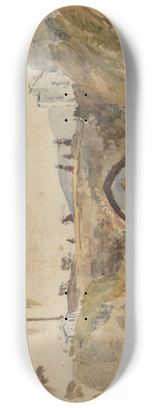 Camille Pissarro - Bridge at Caracas 8.25 inch art skate deck