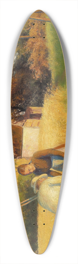 Cilius Andersen - En lille pige hilser p en hjemvendende hstarbejder 39.3 inch art pintail longboard deck