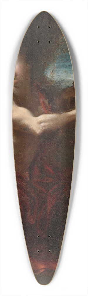Circle of Annibale Carracci - Saint John The Baptist 39.3 inch art pintail longboard deck