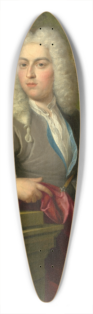 Circle of Arnold Boonen - Portrait of a Man 39.3 inch art pintail longboard deck