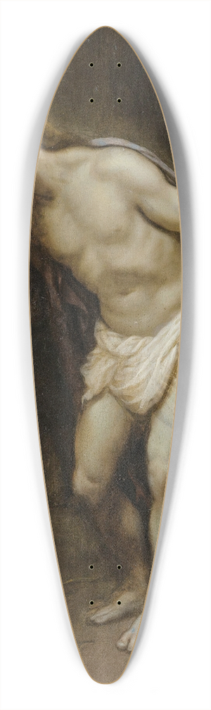 Circle of Charles Le Brun - Ecce Homo 39.3 inch art pintail longboard deck