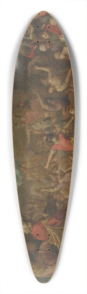 Circle of Claude Druet - Road to Calvary 39.3 inch art pintail longboard deck