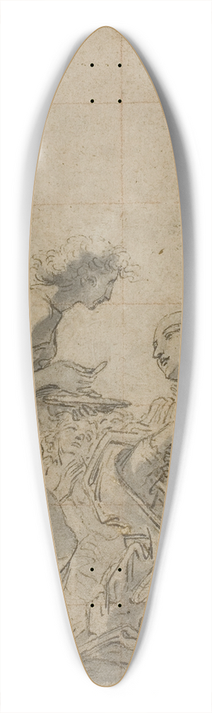 Circle of Gian Lorenzo Bernini - Communion of Saint Stanislaus Kostka 39.3 inch art pintail longboard deck