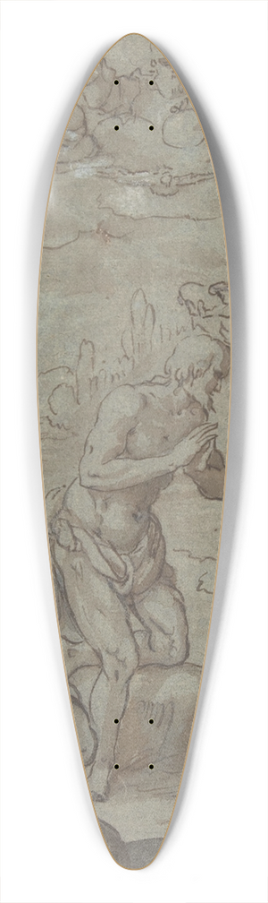 Circle of Hans Rottenhammer - Baptism of Christ 39.3 inch art pintail longboard deck